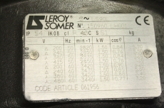 LEROY SOMER  LS90L 150960 LH001 061956 IK08 3 Motor Pumpe  