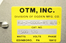 OTM INC.  KJ-2-0006-M1 32327 CAMC1 1/4´´ T-304 1500W 120V Heizstab N2 Heater 
