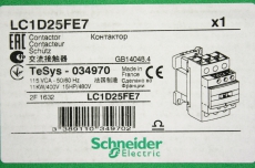 SCHNEIDER ELECTRIC LC1D25FE7 11kW Schütz Leistungsschütz  034970 OVP