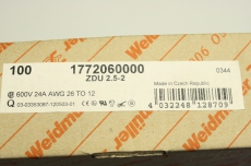 100x WEIDMüLLER 1772060000 ZDU 2.5-2 ZDU2.5-2 Reihenklemme Durchgangs OVP