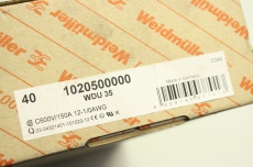 38x WEIDMüLLER 1020500000 WDU 35 35mm² Durchgangsklemme OVP