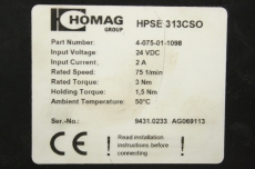 HOMAG  4-075-01-1098 24VDC 3Nm HPSE 313CSO  Motor CAN Achsenmotor  