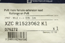 TELEMECANIQUE XZC-R1523062 K1 M12 DIN 43650A 076272 Sensor Kabel OVP