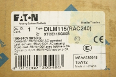EATON DILM115 55kW/400V 3-polig  RAC240 Leistungsschütz 4015082395483 OVP