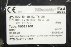 ROSE 06081106 EX Schaltergehäuse Fernbedieung Schalter Steuerung 06081106 OVP