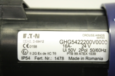 EATON GHG5422200V0000 GHG51 16A 2-pol 24V Stecker Ex Zone 1 OVP