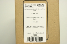 EATON GHG5425200V0000 Ex  Zone 1 16A 2pol 24V IP54 Stecker Flanschsteckdose OVP