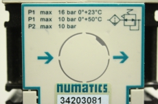 NUMATICS 34203081 Filterdruckregler G3/8  Druckregler Lubricator OVP