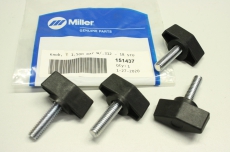 4x MILLER 151437 T 1.500 Bar W/.312-18STU Griff Knob Welding OVP