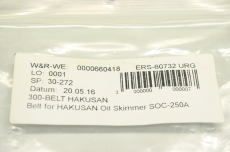  ERS-607332URG 25 x 970 Riemen Belt für Hakusan Ölskimmer Oil Skimmer SOC-250A