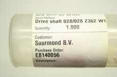 MAAG 50135802 028/028 Z362 W1 670014 Drive Shaft Zahnradwelle OVP