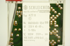 SCHLEICHER KZT11 11 220V 5-100s 500W 6A 06018401-354 099 Zeitrelais OVP