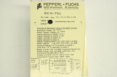 PEPPERL+FUCHS WEM-FSU WEMFSU  110/220V 0.001-999Hz Frequenzmessumformer 