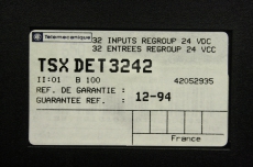 TELEMECANIQUE TSXDET3242 082294 32 24VDC TSX DET3242  Digital Modul INPUT 