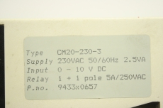 C-MAC CM20-230-3 CM202303 CM20-230-3 230VAC 9433x0657 Füllstand Grenzschalter 
