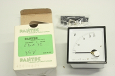 PANTEC CDE72-25V 420.0625 0-25V 1.5 70x70mm Anzeige Voltmeter OVP