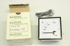 PANTEC CDE72-25012505A  70x70mm 72 0-250/1250A  Anzeige Amperemeter OVP