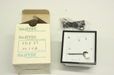 PANTEC CDE72-155AX CDE72155AX 72 0-15A 5A 1.5 70x70mm Anzeige Amperemeter OVP