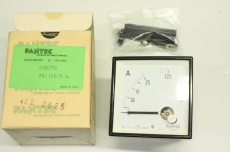 PANTEC CDE72-251255A 422.2625 25/5A 1.5 125A 70x70mm Anzeige Amperemeter OVP