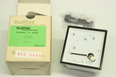 PANTEC CDE72-60V 420.0660 72 60V 1.5 70x70mm Anzeige Voltmeter OVP