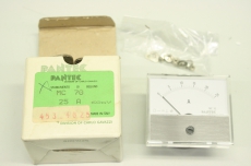 PANTEC MC70-25A 453.4625 70 0-25A 60mV 1.5 70x60mm Anzeige Amperemeter OVP