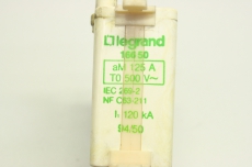 2x LEGRAND 16650 125A 500V 120kA  NH Sicherungseinsatz Blade 