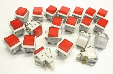 18x   28V Rot Industrie 20x20mm  Lampe Indikator Leuchten Panelleuchten 