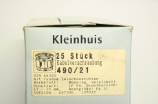 25x KLEINHUIS 490/21 0482205  IP54 Pg21 15-17mm Kabelverschraubung Messing  OVP