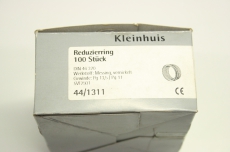150x KLEINHUIS 44/1311 4011126015515  13.5 11  Reduzierring Messing  OVP