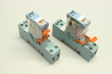 2x RELECO C10-A10BX C10A10BX  24V 10A 250VAC 30VDC Relais mit Sockel 