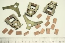 3x  68V  Kran Crane Kohlebürsten Halter für Schleifringkörper Schleifring 