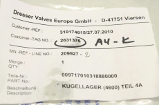 Dresser 009717010318880000 4600 4A Masoneilan Lager bearing Cam follower OVP