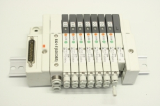 SMC SQ1-F SQ1A31N-5-C4-Q 7-fach 24V 0.15-0.7MPa Ventilinsel SSQ1000-10A-3