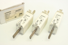 3x SIEMENS 3NA3136 160A 500V NH1 3NA3 136 NH Sicherungseinsatz OVP
