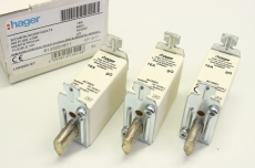 3x HAGER 8133001611 NH000 16A 500V 120kA NH Sicherungseinsatz OVP