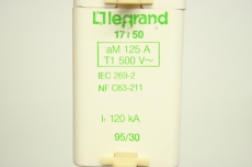 3x LEGRAND 17150 125A 500V 120kA 171 50 NH Sicherungseinsatz OVP