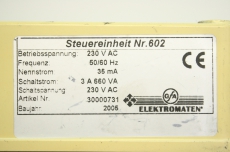 ELEKTROMATEN 30000731 602 230V Torsteuerung Steuereinheit Tor Rolltor Steuerung 
