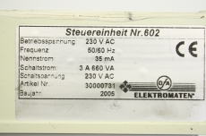 ELEKTROMATEN 30000731 230V Torsteuerung Steuereinheit Tor Rolltor Steuerung 
