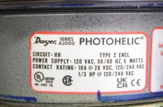 DWYER 0-60Pa 170kPa 120VAC 6 48 0-60 Photohelic A3000 series Druckschalter 