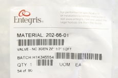 ENTEGRIS 202-66-01 2026601 3GEN 2W 1/2 1/2FT 2 Wegeventil OVP