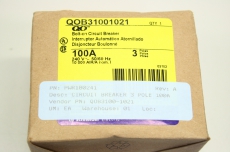 SQUARED QOB31001021 785901031024 3-pol 100A 240V 10kA Leitungsschutzschalter OVP