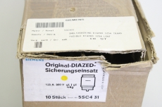 10x SIEMENS 5SC431 125A 500V 10 Sicherungseinsatz OVP