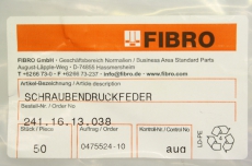 50x FIBRO 241.16.13.038 2411613038 50 Druckfeder feder OVP