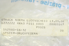 22x STRACK 00003167 SN2580-16-32 16mm 32mm Druckfeder feder OVP