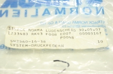 8x STRACK 1233483 SN2560-16-38 SN2560 16mm 38mm Druckfeder feder OVP