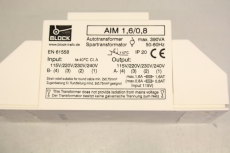 BLOCK AIM 1 AIM 1,6/0,8 1.6/0.8 390VA 50-60Hz IP20 1,6/0,8 Spar Transformator 