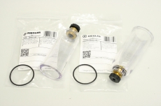 2x RIEGLER 100941 640/2-HA BG1 G1/4 G3/8 Filter Gehäuse Polycarbonatbehälter 