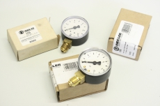 3x RIEGLER 4047322012485 106 0-10 G1/4 50mm 1.6 G1/4B 63mm Manometer OVP