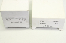 2x AFRISO 85118101 85065111 50 0-10 G1/4 1.6 63 0-40 837-1 Manometer OVP