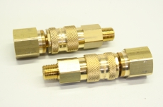 2x RECTUS Type 25 NW 7.8 21 Schnellkupplung Messing SET 